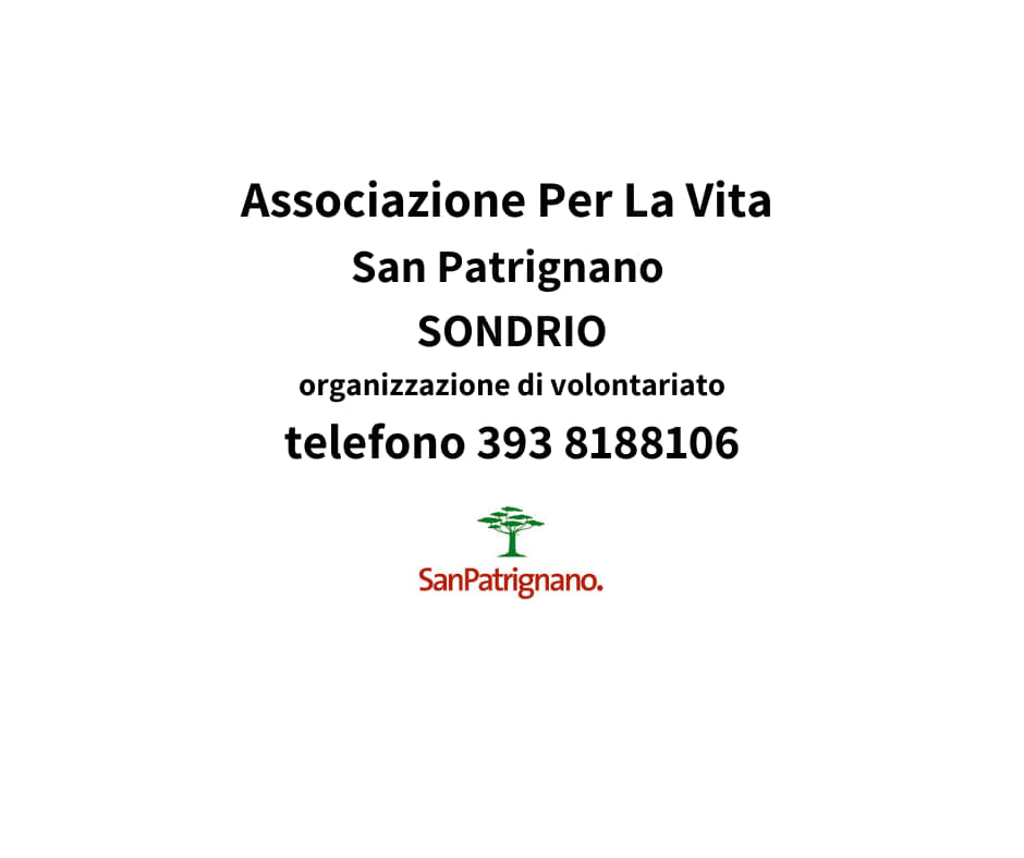 Associazione Per La Vita San Patrignano Sondrio odv